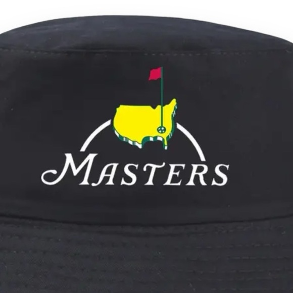 Bucket Sun Hat Reversible Masters Golf Cap Sun Cotton Twill Adult Black White - Picture 2 of 14